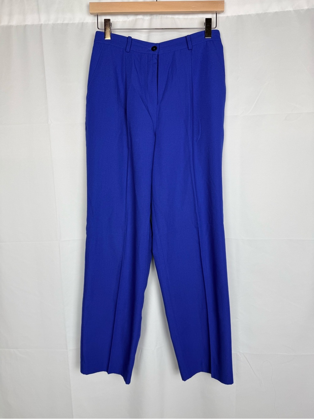 Sag Harbor Women's Bright Royal Blue Straight-Leg Trousers